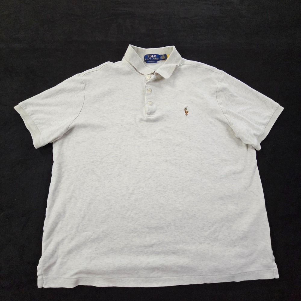 Polo Ralph Lauren Gray Short Sleeve Classic Fit Cotton T-Shirt Men's L
